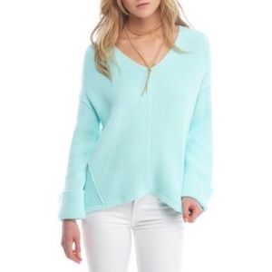 Free People | Light Blue Knit Sweater
